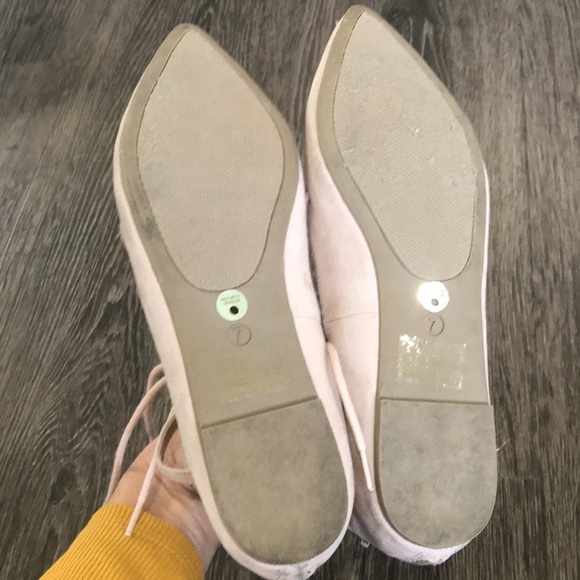 Charlotte Russe blush pink lace up ballet flats sz 7 (fits like a size 6) - Picture 6 of 9